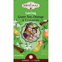 Shoti Maa Chakras "Loving" - Biologische kruiden-specerijenthee met groene thee, sinaasappel en kaneel