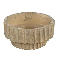 Ptmd collection PTMD Bloempot Mitty - 25x25x12 cm - Cement - Bruin