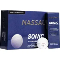 Nassau Sonic - Golfballen - 12 stuks - Wit