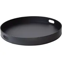 Loft42 Tray Metalen Dienblad – Zwart – Ø60 cm