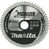 Makita Accessoires Cirkelzaagblad Aluminium | Efficut | 185x30mm 60T 0g - E-16813 E-16813