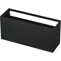 Ink Onderkast 140x45cm - Push To Open - 2 Lades - Mat Antraciet - Badkamermeubels, Wastafelonderkasten - 8718835050160