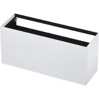 Ink Onderkast 140x45cm - Push To Open - 2 Lades - Mat Wit - Badkamermeubels, Wastafelonderkasten - 8718835044879
