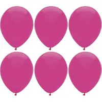 Haza Ballonnen verjaardag/thema feest - 200x stuks - donkerroze