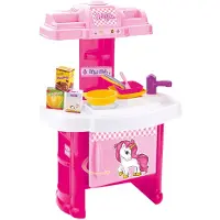 DOLU mijn eerste eenhoorn keuken speelset roze