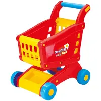 DOLU winkelwagen 50x31x43 cm rood/geel/blauw