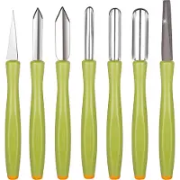 Tescoma Presto Carving messenset, groen/oranje
