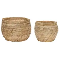 Hubsch Luxe manden set van 2 stuks - 171701