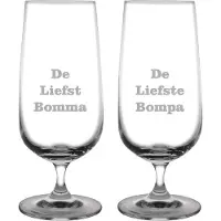 Fusion Bierglas op voet gegraveerd - 41cl - De Liefste Bomma-De Liefste Bompa