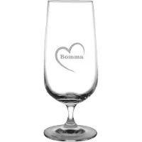 Fusion Bierglas op voet gegraveerd - 41cl - Bomma-hartje