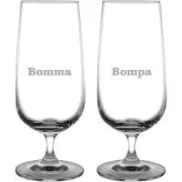Fusion Bierglas op voet gegraveerd - 41cl - Bomma-Bompa