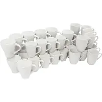 Creativ Company Porseleinen mokken, h: 7-10 cm, wit, 48stuks