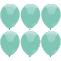 Haza Ballonnen verjaardag/feest - 200x stuks - mintgroen - 29 cm