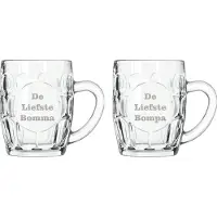 Libbey Bierpul gegraveerd - 55cl - De Liefste Bomma-De Liefste Bompa
