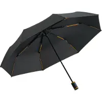 FARE Mini Style 5084 zakparaplu met handopening zwart oranje 98 cm