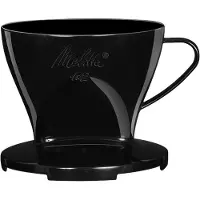 Melitta Koffiefilter zwart 1x2 zwart Kunststof Koffiefilter