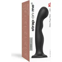 Strap-On-Me - G-spot En P-spot Dildo - Zwart - Maat XL