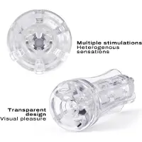 Dorcel - Deep Blow Multi Sensation - Stroker Sleeve Voor Masturbator - Transparant