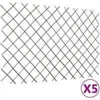 vidaXL Weeromheining-rankenframe, 5 stuks, 180x120 cm