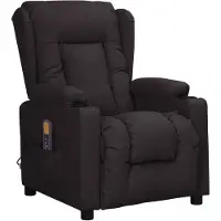 vidaXL Massagestoel kunstleer zwart