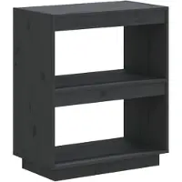 vidaXL Boekenkast 60x35x71 cm massief grenenhout grijs