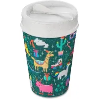 Koziol - Dubbelwandige Koffiebeker met Deksel, 0.4 L, Organic, Crazy Christmas - Koziol Iso To Go