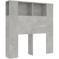 vidaXL Hoofdbordkast 100x18,5x102,5 cm betongrijs