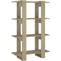 vidaXL Boekenkast/kamerscherm 80x30x123,5 cm sonoma eikenkleurig