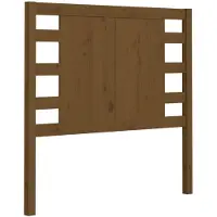 vidaXL Hoofdbord 81x4x100 cm massief grenenhout honingbruin