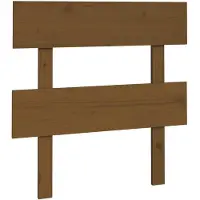 vidaXL Hoofdbord 103,5x3x81 cm massief grenenhout honingbruin