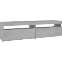 vidaXL Tv-meubelen 2 st met LED-verlichting 75x35x40 cm betongrijs