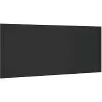vidaXL Hoofdbord 200x1,5x80 cm bewerkt hout zwart
