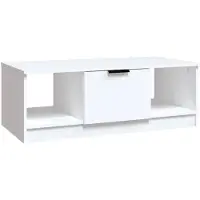 vidaXL Salontafel 102x50x36 cm bewerkt hout wit
