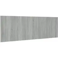 vidaXL Hoofdbord wandmodel 240x1,5x80 cm bewerkt hout grijs sonoma