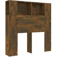 vidaXL Hoofdbordkast 100x18,5x102,5 cm gerookt eikenkleurig