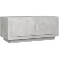 vidaXL Salontafel 102x50x45 cm bewerkt hout betongrijs