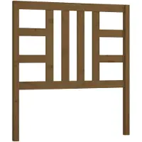 vidaXL Hoofdbord 96x4x100 cm massief grenenhout honingbruin