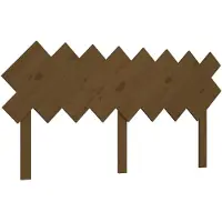 vidaXL Hoofdbord 159,5x3x80,5 cm massief grenenhout honingbruin