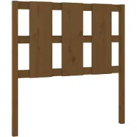 vidaXL Hoofdbord 95,5x4x100 cm massief grenenhout honingbruin