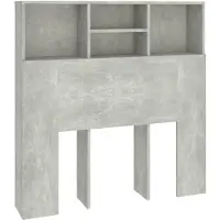 vidaXL Hoofdbordkast 100x19x103,5 cm betongrijs