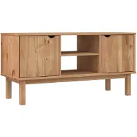 vidaXL Tv-meubel OTTA 113,5x43x57 cm massief grenenhout