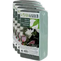 Pro Garden 4x stuks steekschuim/oase nat rechthoekig groen 20 x 10 x 7 cm - Hobbydecoratieobject
