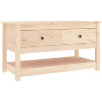 vidaXL Salontafel 102x49x55 cm massief grenenhout