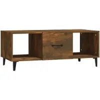 vidaXL Salontafel 102x50x40 cm bewerkt hout gerookt eikenkleurig