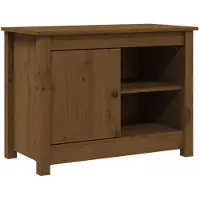 vidaXL Tv-meubel 70x36,5x52 cm massief grenenhout honingbruin
