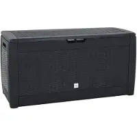 vidaXL Tuinbox 119x48x60 cm polypropeen antracietkleurig