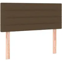 vidaXL Hoofdbord 80x5x78/88 cm stof donkerbruin