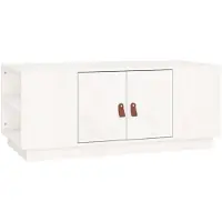 vidaXL Salontafel 100x50x41 cm massief grenenhout wit