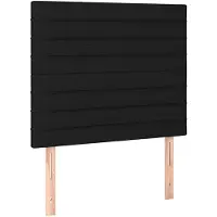 vidaXL Hoofdbord zwart 90x5x118/128 cm stof