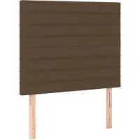 vidaXL Hoofdbord donkerbruin 100x5x118/128 cm Stof